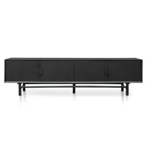 Leo TV Unit Black 2.1m, Retro Modern Style