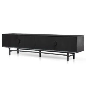 Leo TV Unit Black 2.1m, Retro Modern Style