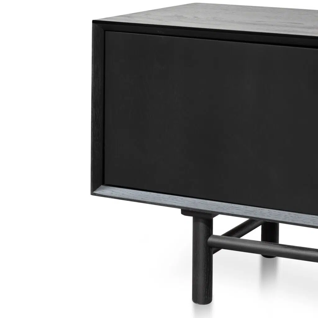 Leo TV Unit Black 2.1m, Retro Modern Style