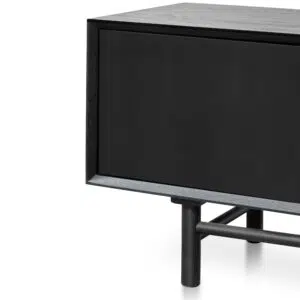 Leo TV Unit Black 2.1m, Retro Modern Style