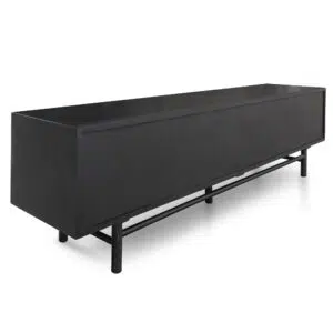 Leo TV Unit Black 2.1m Retro Modern Style