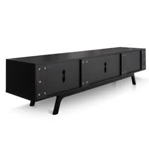 Eclipse 2.1m TV Unit Full Black Modern Storage Solution