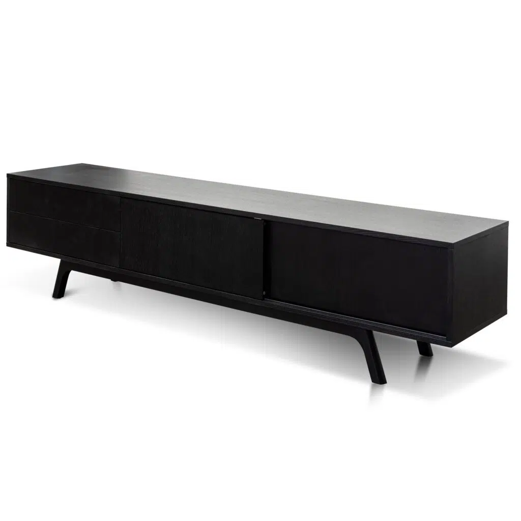 Eclipse 2.1m TV Unit Full Black Modern Design