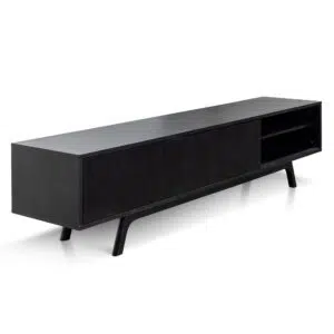 Eclipse 2.1m TV Unit Full Black Design Storage