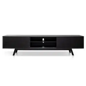 Eclipse 2.1m TV Unit Full Black Design Storage