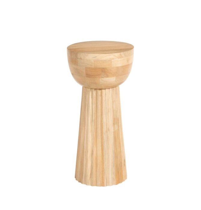 Layla Side Table 35x35x50cm Natural Finish Compact