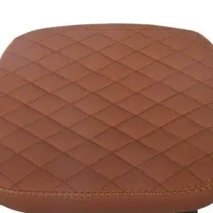 Aruba tan bar stools set of 2 modern minimalist design with PU seat and metal base