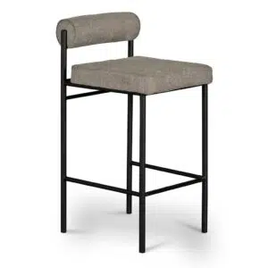 calla 65cm fabric barstools grey set of 2 modern ergonomic comfortable durable