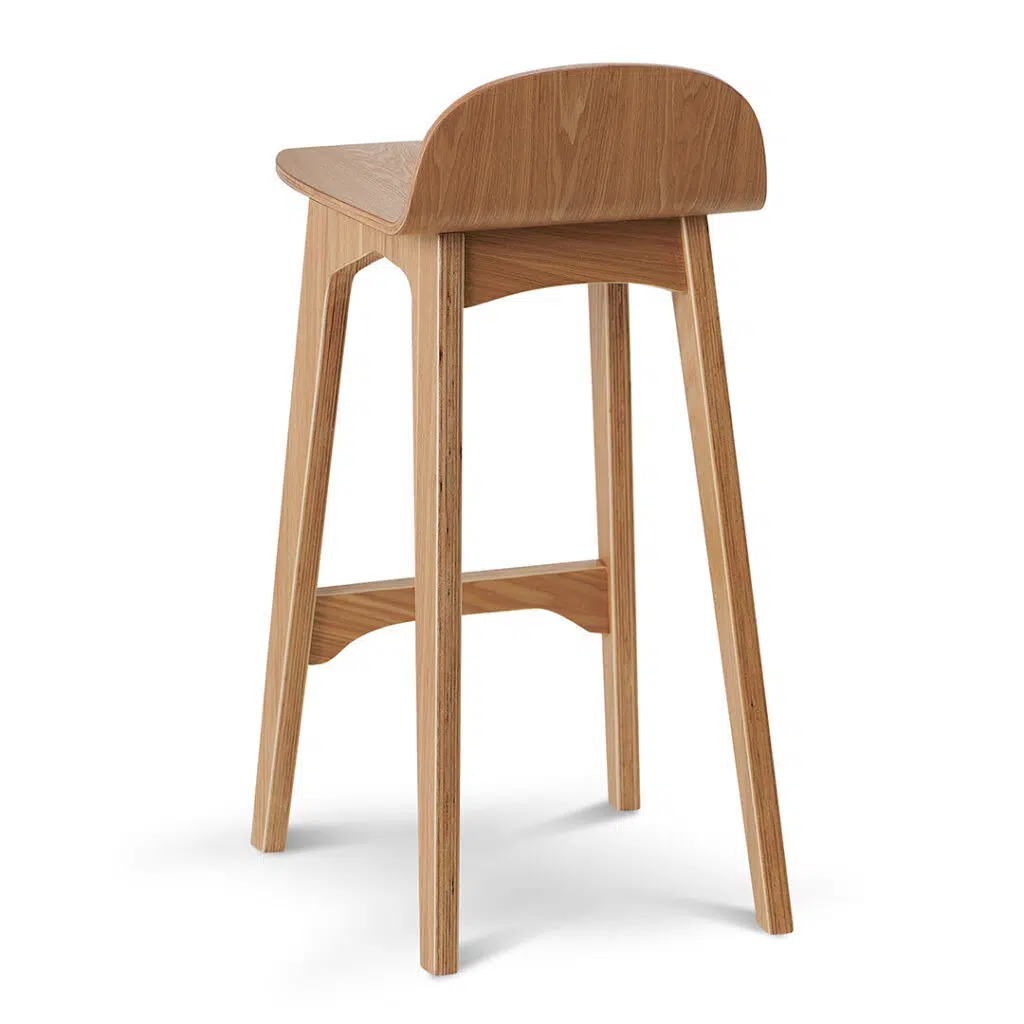 Ava 65cm Natural Bar Stool Rustic Charm Ergonomic Durable Wood