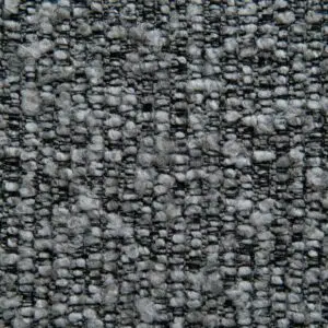 68cm Black Bar Stool Graphite Grey Boucle Stainless Steel Frame Ergonomic Modern Kitchen Café