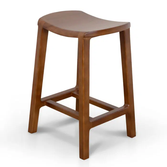 Alex 62cm Bar Stool – Walnut
