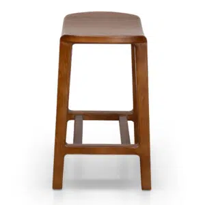Alex 62cm Bar Stool Solid Walnut Ash Multi-Use 150kg