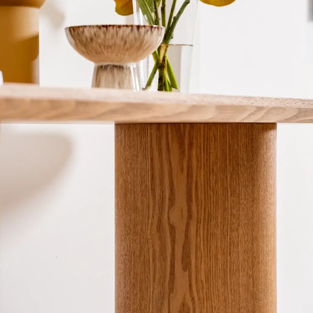 Boyd console table natural wood ash veneer elegant entryway furniture