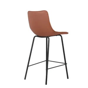 Cali bar stool set of 2 tan modern aesthetic sleek design ergonomic comfort