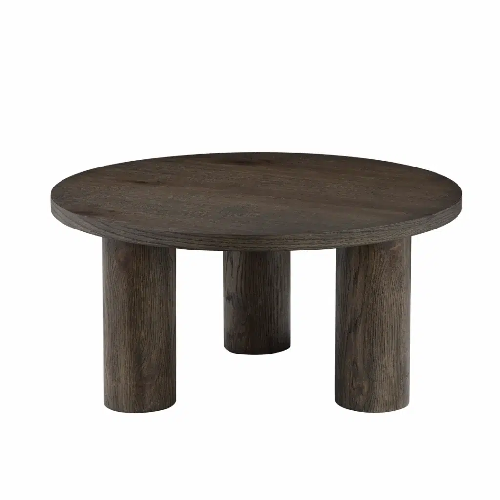 Elegant dark oak coffee table with modern design and scratch-resistant finish for living rooms
