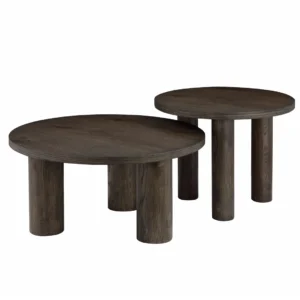 Elegant dark oak coffee table with modern design and durable MDF construction