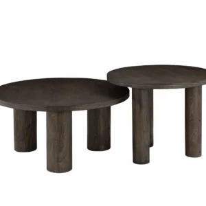Capri lamp table with dark oak veneer and modern design for versatile living spaces