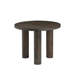 Modern Capri lamp table with dark oak veneer and coffee-toned finish for living spaces
