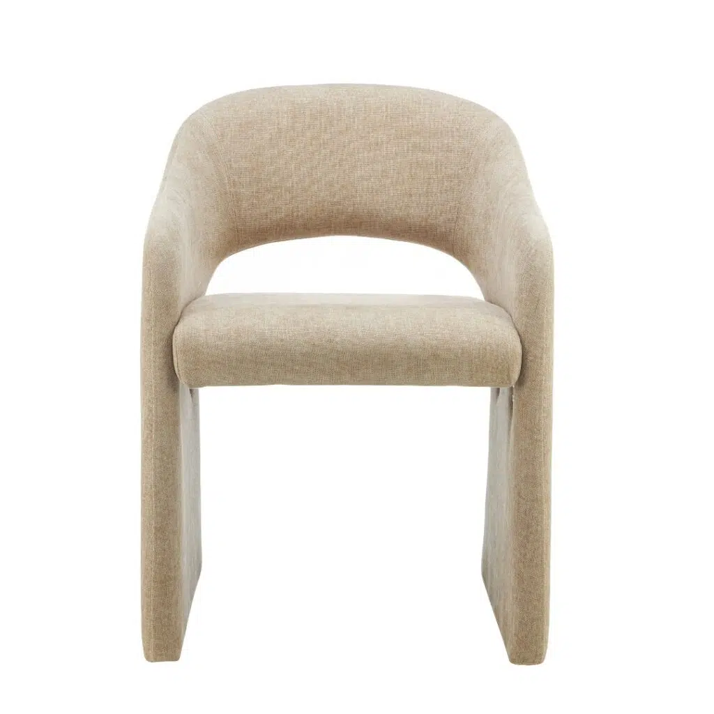 Cento dining chairs in sand color set of 2 elegant design with padded seats for comfort