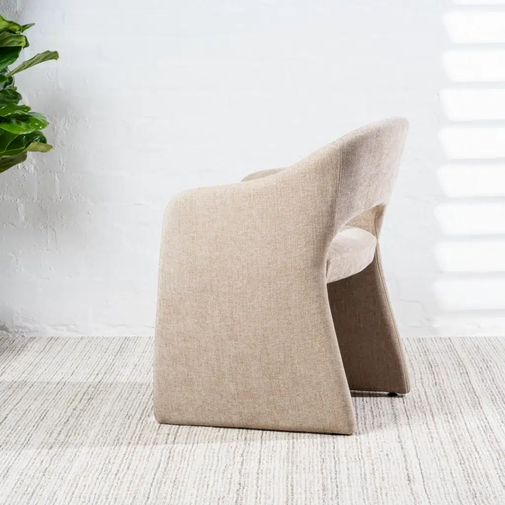 Cento dining chairs in sand color set of 2 elegant design with padded seats for timeless appeal