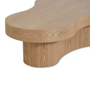 Ava 135cm Natural Coffee Table Durable Engineered Wood Modern Minimalist