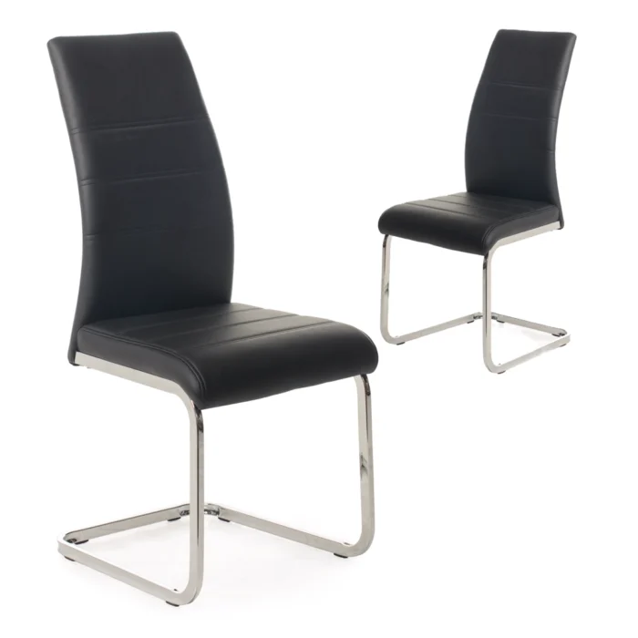 Chara Dining Chairs – Black (Set of 2)
