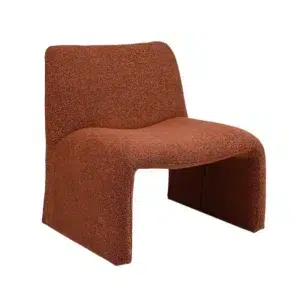 Calais Terracotta Boucle Accent Chair