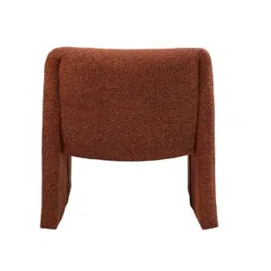Calais Terracotta Boucle Accent Chair