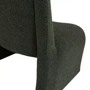 Calais Forest Green Boucle Fabric Occasional Chair