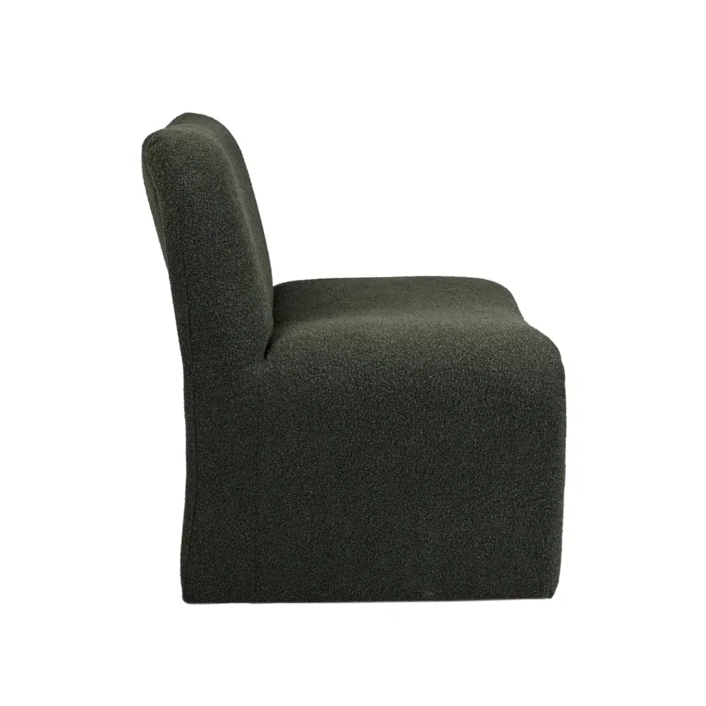Calais Forest Green Boucle Occasional Chair
