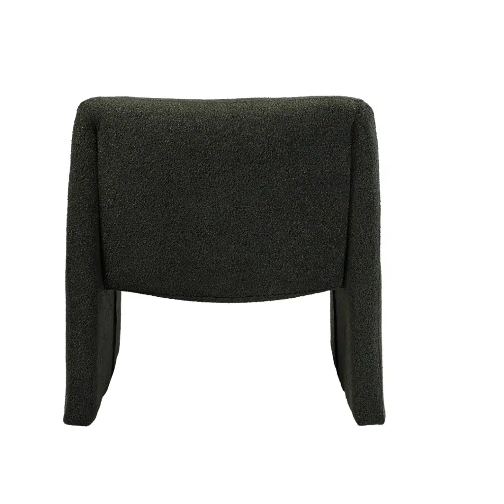 Calais Occasional Chair Forest Green Boucle Fabric