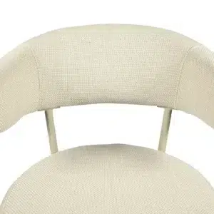 Cannes dining chair set of 2 vibrant modern chairs with powder-coated frame and textured fabric