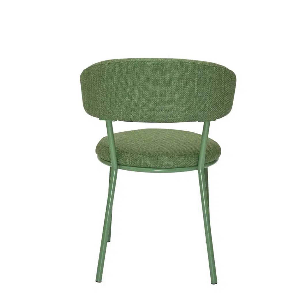 Cannes Moss Dining Chairs Set of 2 Modern Upholstered