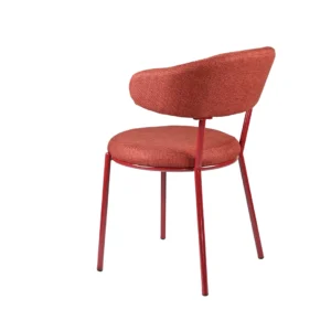 Plum textured dining chairs with metal frames set of 2 for modern dining rooms