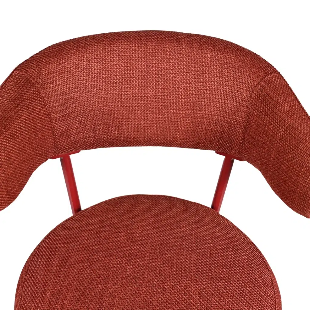 Plum textured dining chairs with metal frames set of 2 for modern dining room