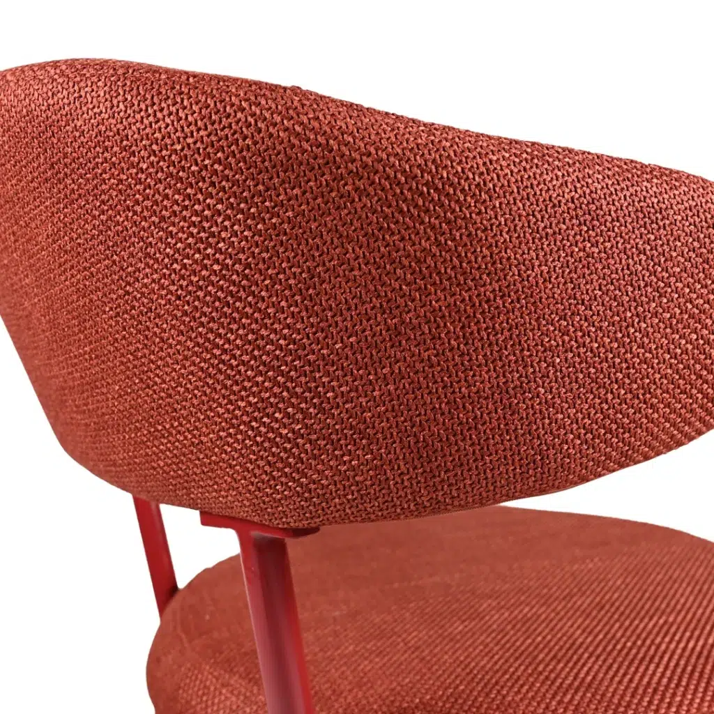 Plum textured dining chairs with metal frames set of 2 for modern dining room