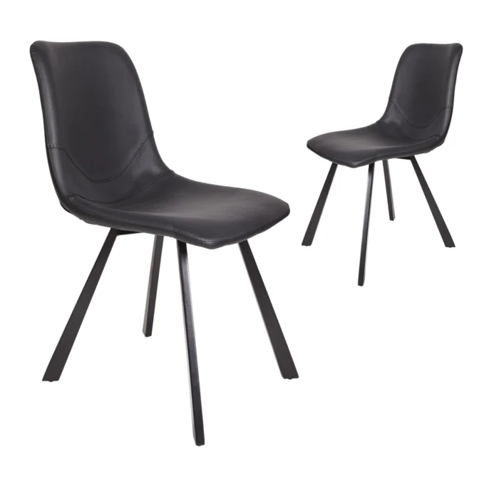 Colin Dining Chairs – Black (Set of 2)