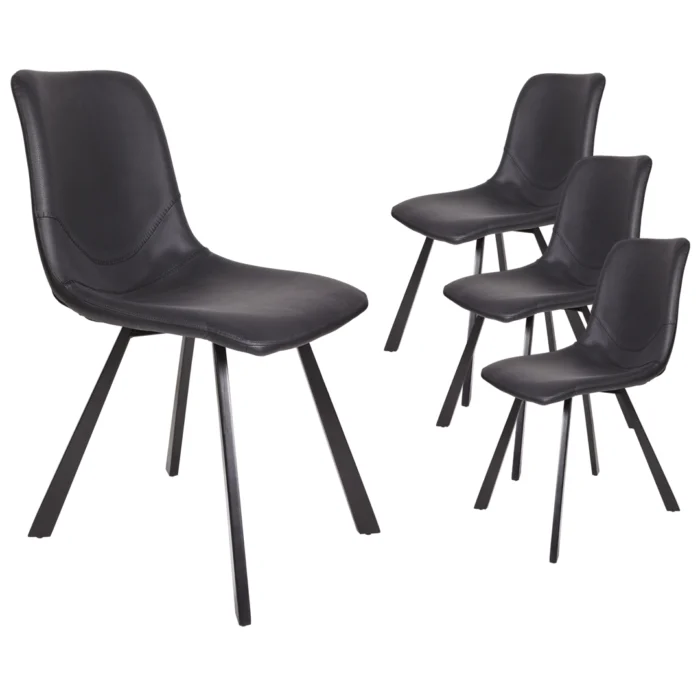 Colin Dining Chairs – Black (Set of 4)