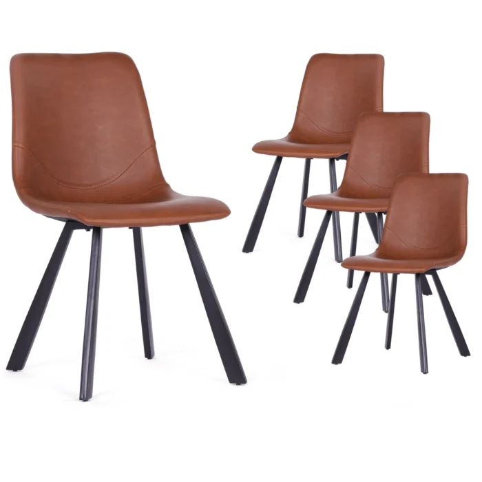 Colin Dining Chair – Cognac(Set of 4)
