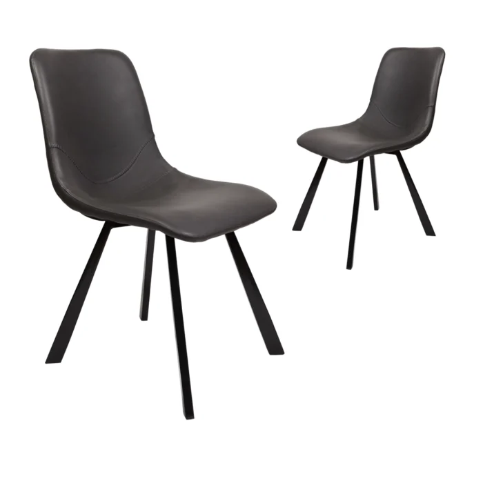 Colin Dining Chair – Antique Black (Set of 2)