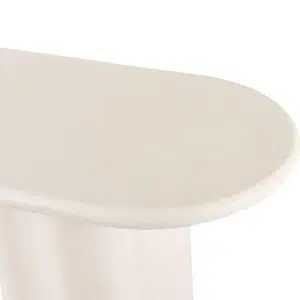 Ava Coastal Console Table in Pebble finish with micro-cement texture for modern entryway or living room