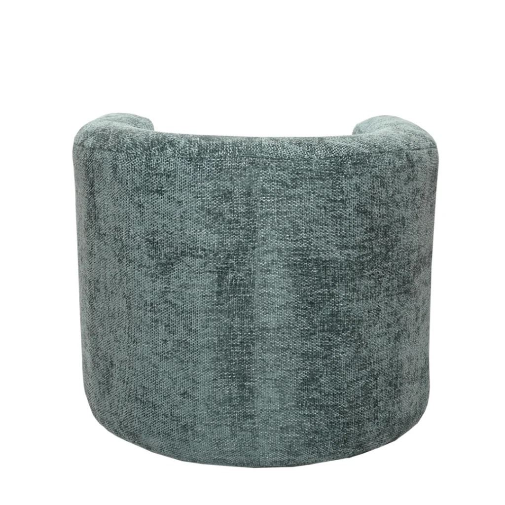 Donatella Occasional Chair in teal with modern design and textured fabric for living room or office