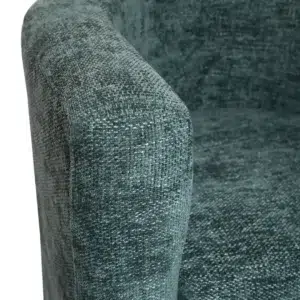 Donatella Occasional Chair in teal with modern design and textured fabric for living room or office