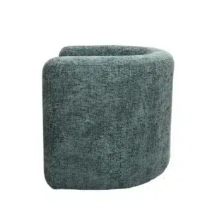 Donatella Occasional Chair in teal with modern design and textured fabric for living room or home office