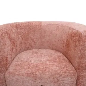 Donatella Occasional Chair in blush with textured upholstery for modern living rooms