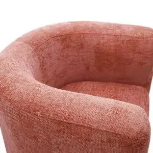 Donatella Occasional Chair in blush with textured upholstery for modern living rooms