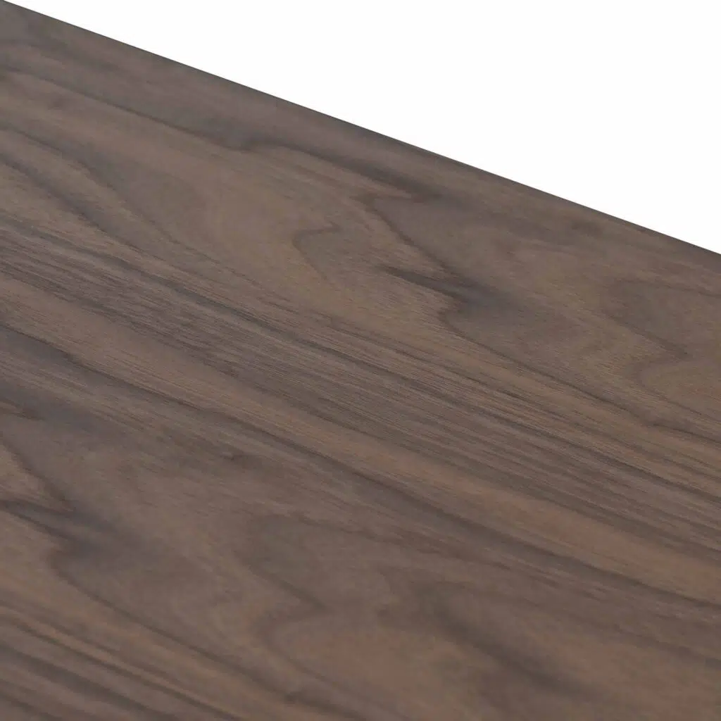 Walnut sideboard with black doors and ash legs for modern retro elegance