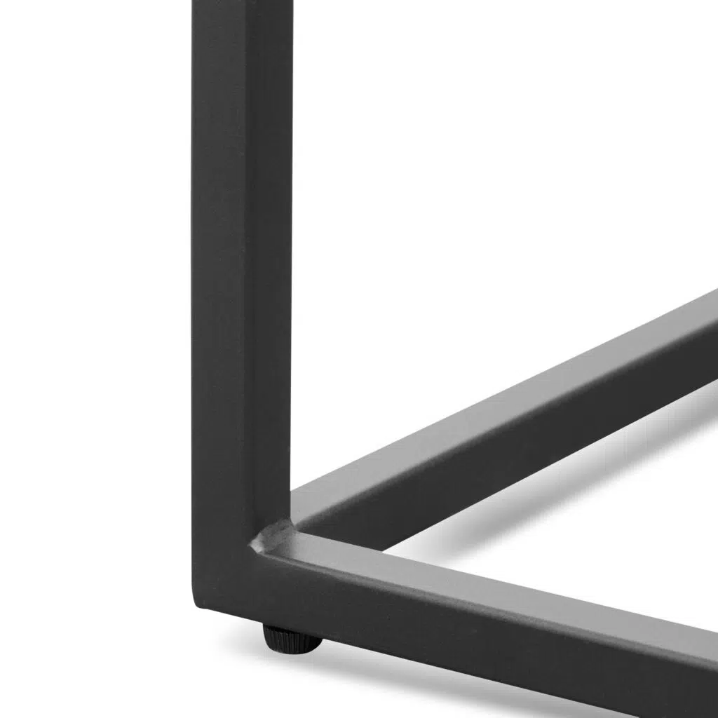 Eli 1.6m full black console table with sleek design and durable materials for modern interiors