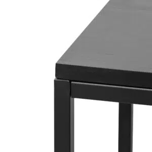 Eli 1.6m full black console table with sleek design and durable materials for modern interiors