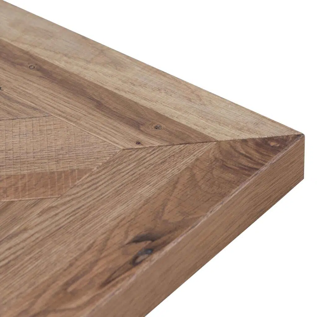 Ethan extendable dining table European oak 6-8 seater rustic industrial design